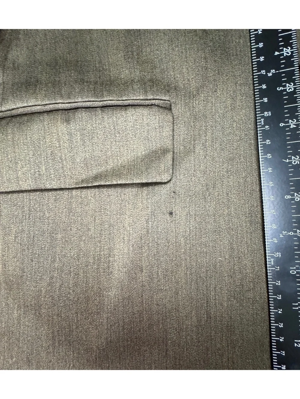 Chaps Ralph Lauren 42R Olive Green 100% Wool Sport Coat Blazer Made Canada